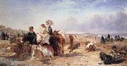 William Havell Weston Sands in 1864 France oil painting artist